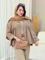 مانتو چین دار نیارا کد 6982 - تصویر 31