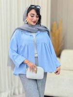 مانتو چین دار نیارا کد 6982 - تصویر 32