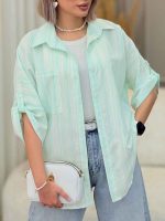 مانتو تک جیب طرح لوزی آناهید کد 7004 - تصویر 21