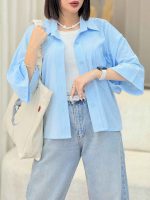 شومیز یقه مردونه