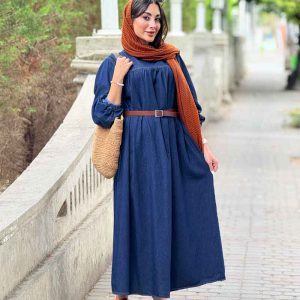 پیراهن بلند جین کد 7034