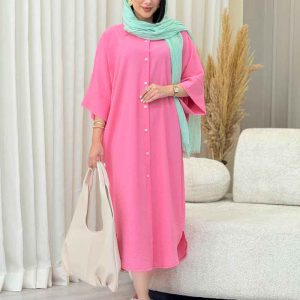پیراهن بلند پایین هلال کد 6977