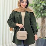 مانتو لینن جیب پیله کد 7069