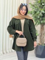 مانتو لینن جیب پیله کد 7069