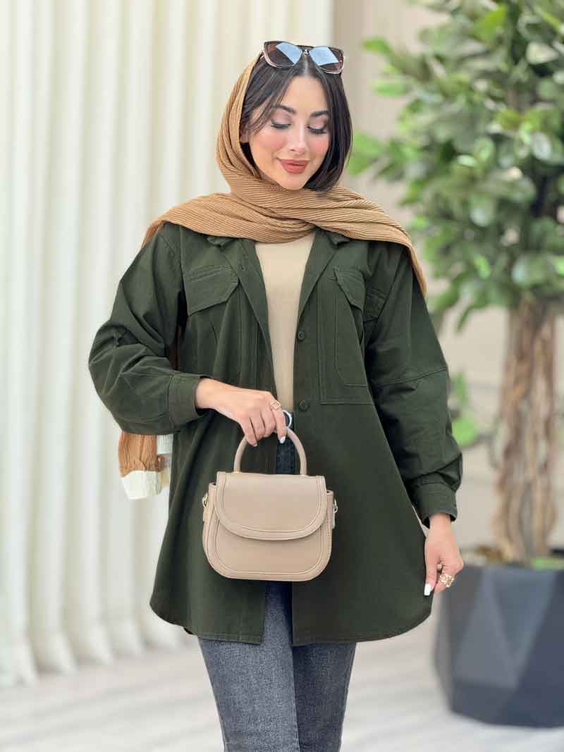 مانتو لینن جیب پیله کد 7069 مانتو لینن جیب پیله کد 7069