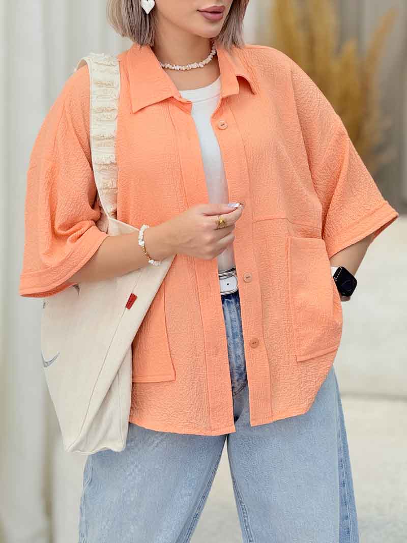 مانتو برش دار دو جیب پایین کد 7084 مانتو برش دار دو جیب پایین کد 7084