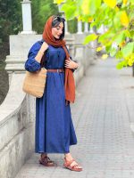 پیراهن بلند جین کد 7087