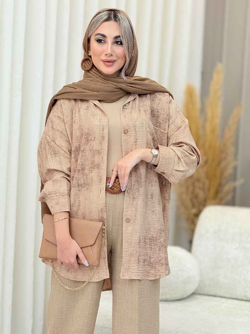 مانتو تک جیب هاله کد 7070 مانتو تک جیب هاله کد 7070