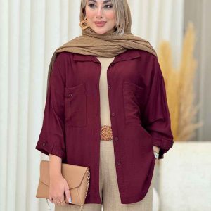 استایل با رنگ زرشکی