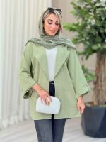 مانتو پانچ کمرگت آسمان کد 6879