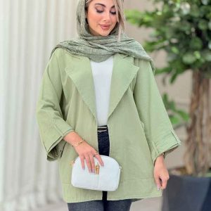 مانتو پانچ کمرگت آسمان کد 6879