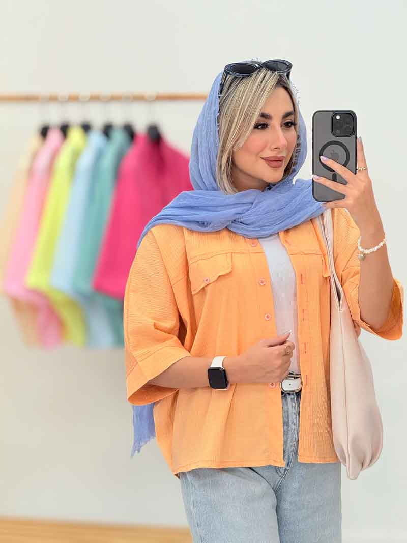 مانتو پانچ برش دار جیب نما مهناز کد 7102 مانتو پانچ برش دار جیب نما مهناز کد 7102