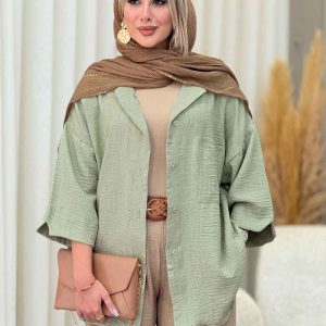 مانتو تک جیب شاین پایین هلال کد 7111