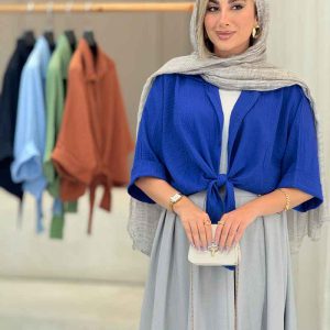 شومیز گره ای برش دار کد 7105