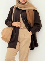 استایل با قهوه ای