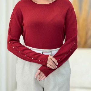 بافت آستین مروارید دار کد 7159