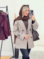بارانی ژیله دکمه دار نگار کد 7215