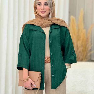 مانتو تک جیب آستین پاگن آندیا کد 7184