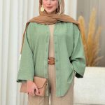 مانتو پشت پیله آرام کد 7114