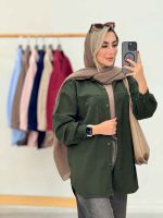 مانتو سبز تیره