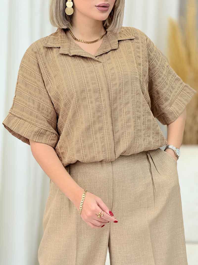 شومیز کوک دوزی بند دار کد 7112 شومیز کوک دوزی بند دار کد 7112