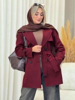 بارانی چهاردکمه ژیله دار کد 7133