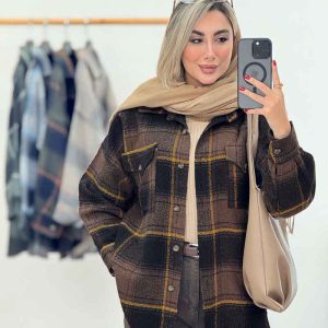 شکت چهارخونه دو جیب پاکتی کد 7138