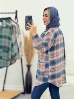 شکت چهارخونه جیب پایین کد 7349 - تصویر 7