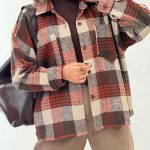 شکت چهارخونه دو جیب کد 7352