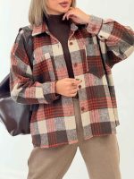 شکت چهارخونه دو جیب کد 7352