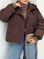 کاپشن کلاه کراواتی دو جیب کد 7325