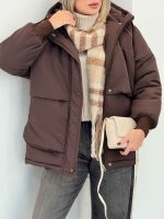 کاپشن قهوه ای