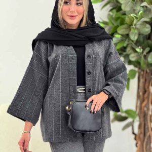 شکت راه راه آستین پاکتی کد 7386