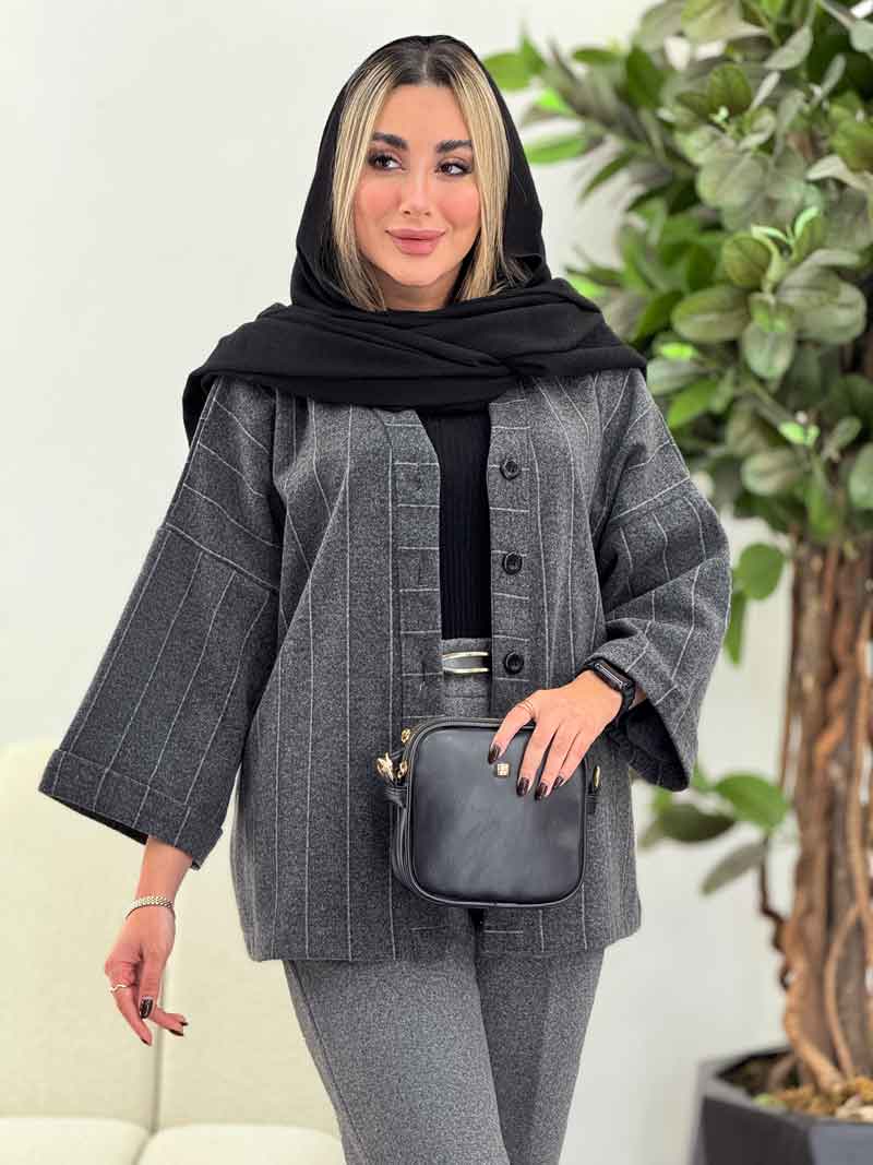 شکت راه راه آستین پاکتی کد 7386 شکت راه راه آستین پاکتی کد 7386