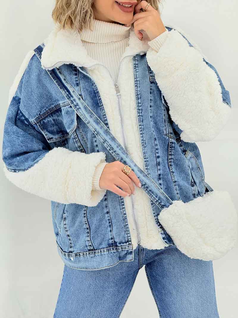 کت جین ترکیبی کیف دار کد 7277 کت جین ترکیبی کیف دار کد 7277