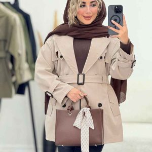 بارانی چهاردکمه پشت ژیله کد 7199