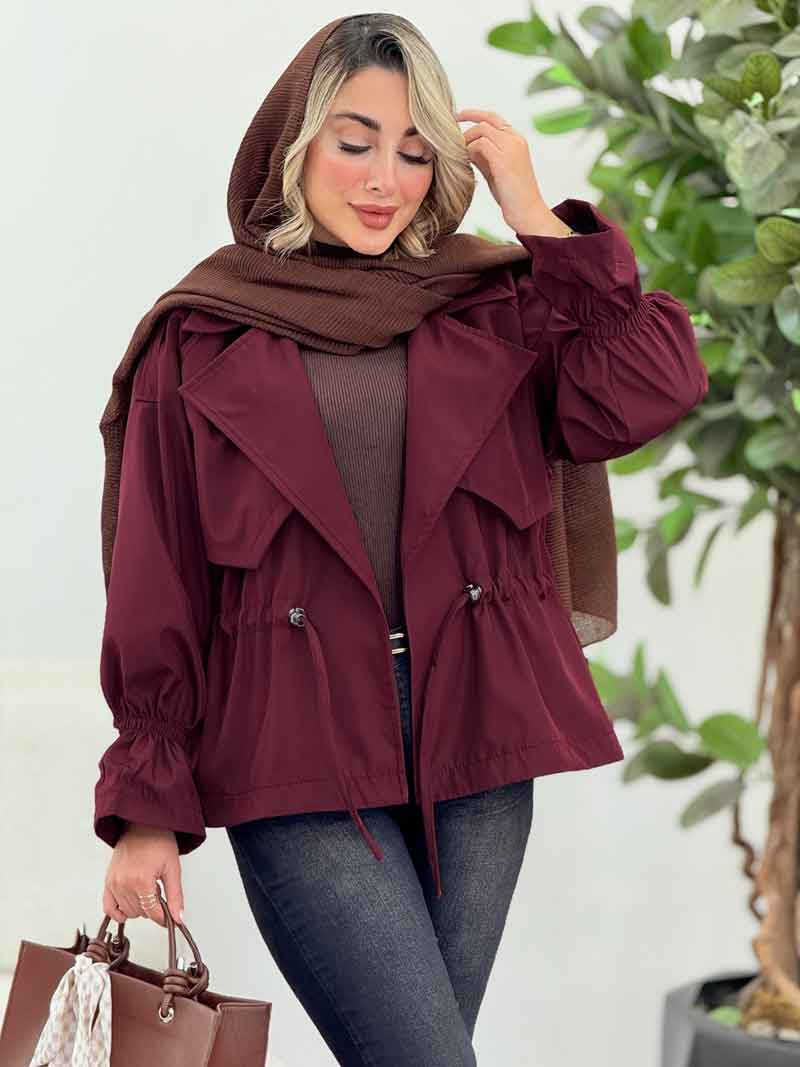 بارانی کمرگت آسنا کد 7293 بارانی کمرگت آسنا کد 7293