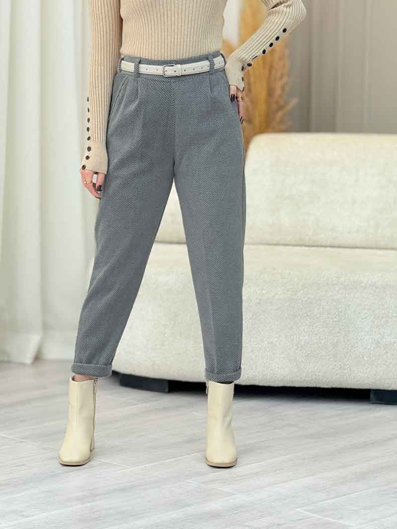 شلوار کج راه کمرکش کد 7301 شلوار کج راه کمرکش کد 7301