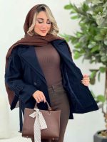 بارانی یقه دوبل چهاردکمه کد 7308 - تصویر 7