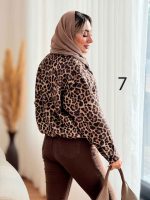 بامبر طرح پلنگی کد 7460 - تصویر 5