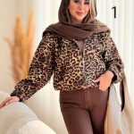 بامبر طرح پلنگی کد 7460