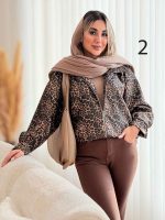 بامبر طرح پلنگی کد 7460 - تصویر 6