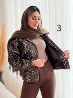 بامبر طرح پلنگی کد 7460 - تصویر 3