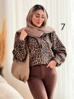 بامبر طرح پلنگی کد 7460 - تصویر 7