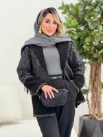پالتو پولک دوزی کد 7455 - تصویر 2