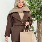 پالتو دو دکمه آستین پاگن دیناز کد 7456