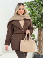 پالتو دو دکمه آستین پاگن دیناز کد 7456
