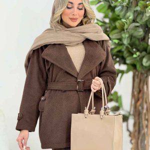پالتو دو دکمه آستین پاگن دیناز کد 7456