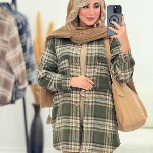 شکت چهارخونه دو جیب پایین هلال کد 7353