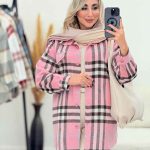 شکت چهارخونه تک جیب عاطفه کد 7422